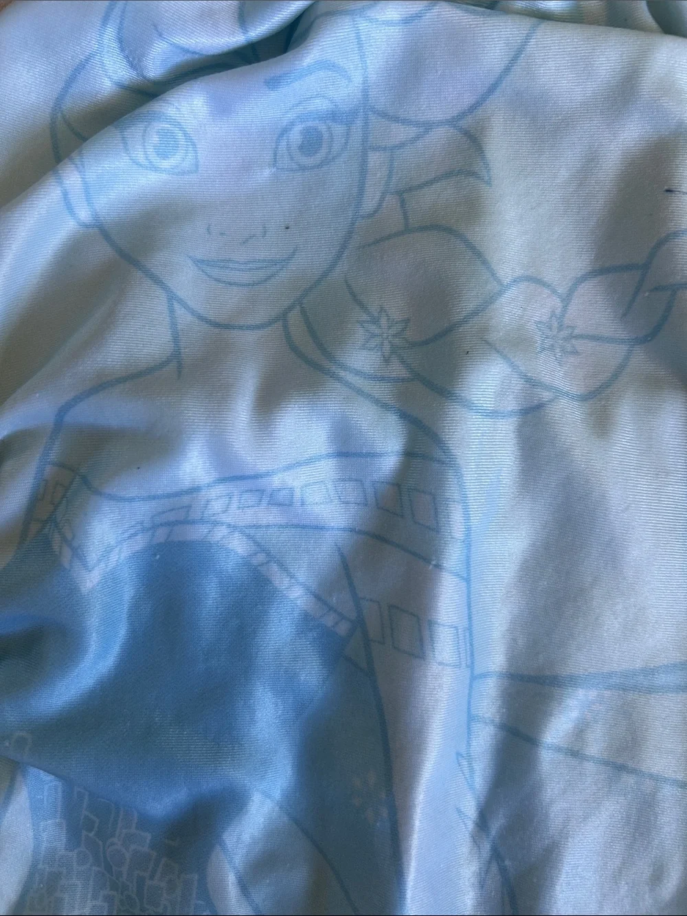 Disney Purple and Light Blue Anna & Elsa Ruffle Rain Jacket